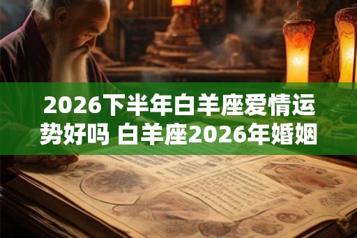 2026下半年白羊座爱情运势好吗 白羊座2026年婚姻运势怎么样 2026下半年白羊座爱情运势好吗 白羊座2026年婚姻运势怎么样