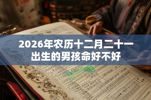 2026年农历十二月二十一出生的男孩命好不好