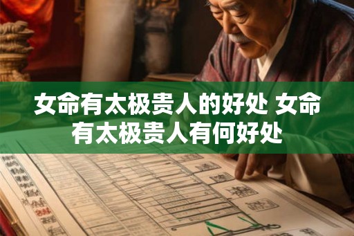 女命有太极贵人的好处 女命有太极贵人有何好处
