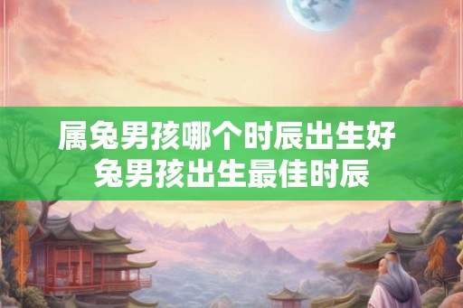 属兔男孩哪个时辰出生好 兔男孩出生最佳时辰