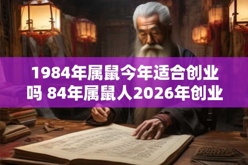 1984年属鼠今年适合创业吗 84年属鼠人2026年创业要注意什么