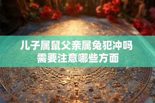儿子属鼠父亲属兔犯冲吗 需要注意哪些方面
