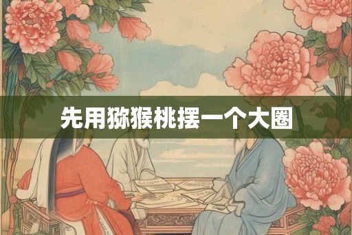 先用猕猴桃摆一个大圈
