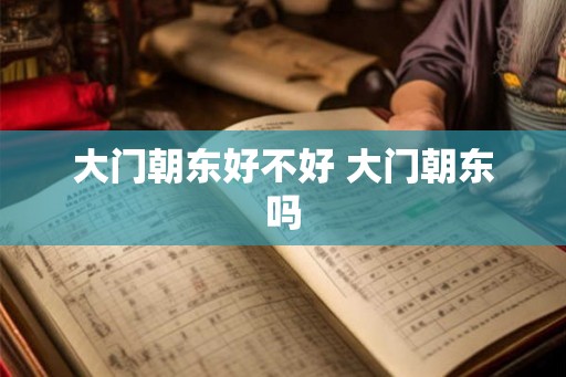大门朝东好不好 大门朝东吗