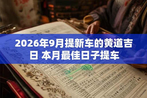 2026年9月提新车的黄道吉日 本月最佳日子提车