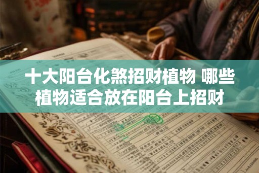 十大阳台化煞招财植物 哪些植物适合放在阳台上招财