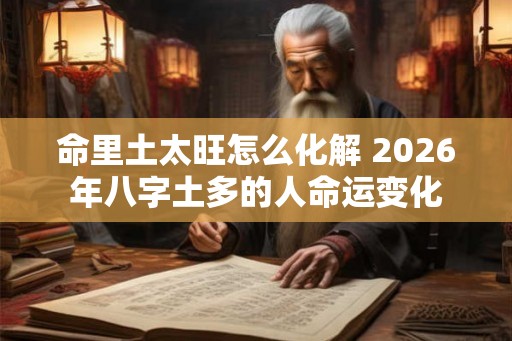 命里土太旺怎么化解 2026年八字土多的人命运变化