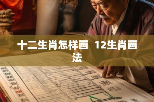 十二生肖怎样画  12生肖画法