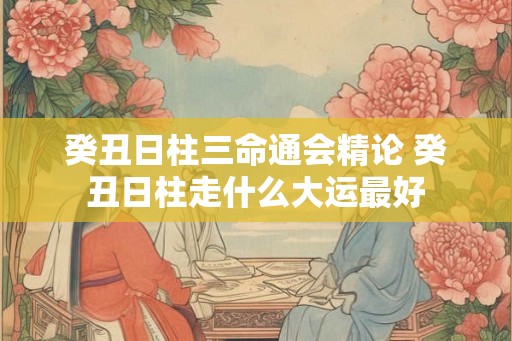 癸丑日柱三命通会精论 癸丑日柱走什么大运最好 癸丑日柱三命通会精论 癸丑日柱走什么大运最好
