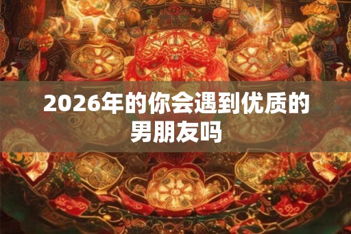 2026年的你会遇到优质的男朋友吗