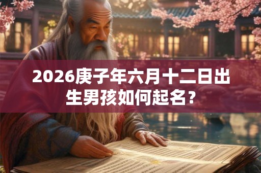 2026庚子年六月十二日出生男孩如何起名? 2026庚子年六月十二日出生男孩如何起名?