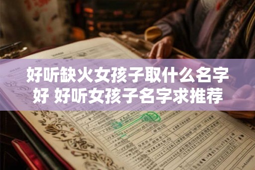 好听缺火女孩子取什么名字好 好听女孩子名字求推荐