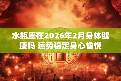 水瓶座在2026年2月身体健康吗 运势稳定身心愉悦