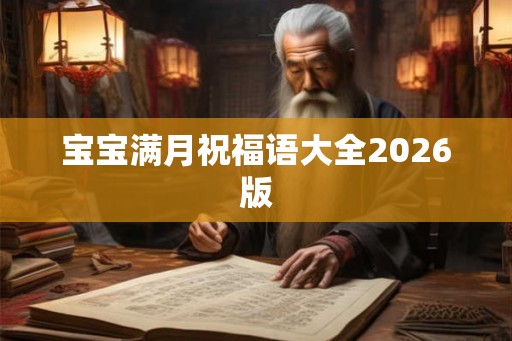 宝宝满月祝福语大全2026版