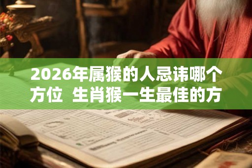 2026年属猴的人忌讳哪个方位 生肖猴一生最佳的方位 2026年属猴的人忌讳哪个方位 生肖猴一生最佳的方位