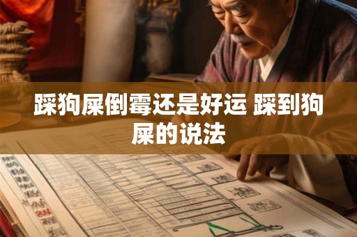 踩狗屎倒霉还是好运 踩到狗屎的说法