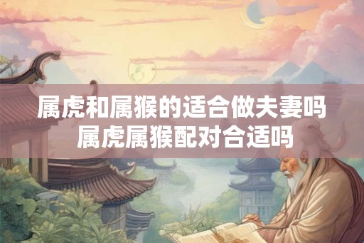 属虎和属猴的适合做夫妻吗 属虎属猴配对合适吗