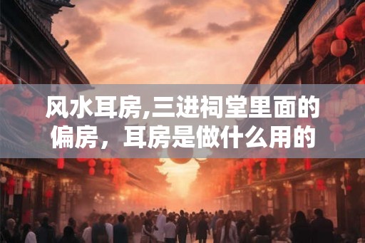 风水耳房,三进祠堂里面的偏房,耳房是做什么用的 风水耳房,三进祠堂里面的偏房,耳房是做什么用的