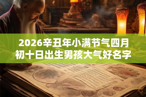 2026辛丑年小满节气四月初十日出生男孩大气好名字 2026辛丑年小满节气四月初十日出生男孩大气好名字