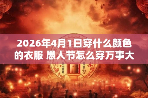2026年4月1日穿什么颜色的衣服 愚人节怎么穿万事大吉