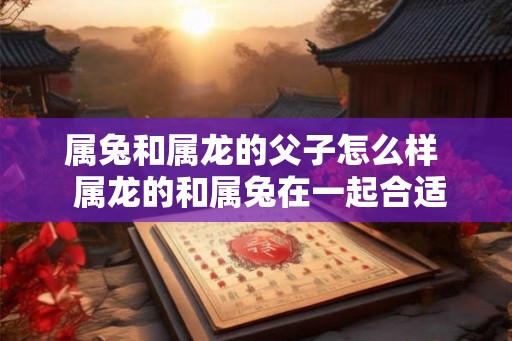 属兔和属龙的父子怎么样  属龙的和属兔在一起合适吗