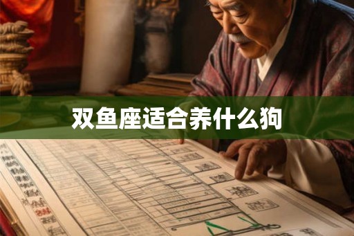 双鱼座适合养什么狗 双鱼座适合养什么狗