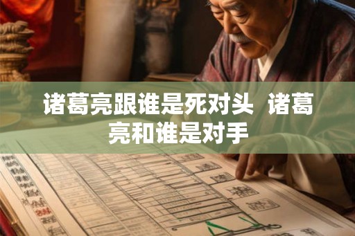 诸葛亮跟谁是死对头  诸葛亮和谁是对手
