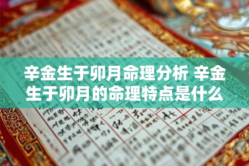 辛金生于卯月命理分析 辛金生于卯月的命理特点是什么 辛金生于卯月命理分析 辛金生于卯月的命理特点是什么