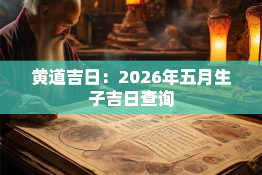 黄道吉日：2026年五月生子吉日查询