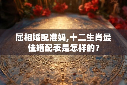 属相婚配准妈,十二生肖最佳婚配表是怎样的？