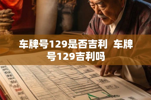 车牌号129是否吉利  车牌号129吉利吗