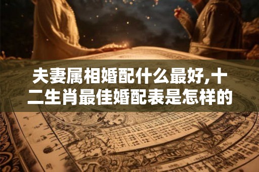 夫妻属相婚配什么最好,十二生肖最佳婚配表是怎样的？