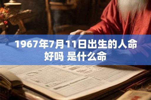 1967年7月11日出生的人命好吗 是什么命 1967年7月11日出生的人命好吗 是什么命
