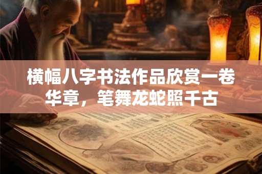 横幅八字书法作品欣赏一卷华章,笔舞龙蛇照千古 横幅八字书法作品欣赏一卷华章,笔舞龙蛇照千古