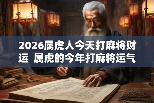 2026属虎人今天打麻将财运  属虎的今年打麻将运气好不好