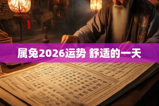 属兔2026运势 舒适的一天