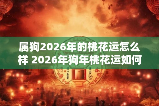 属狗2026年的桃花运怎么样 2026年狗年桃花运如何