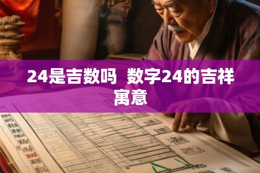 24是吉数吗  数字24的吉祥寓意