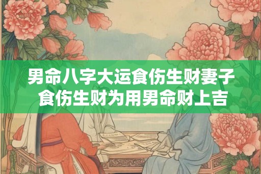 男命八字大运食伤生财妻子 食伤生财为用男命财上吉得好妻