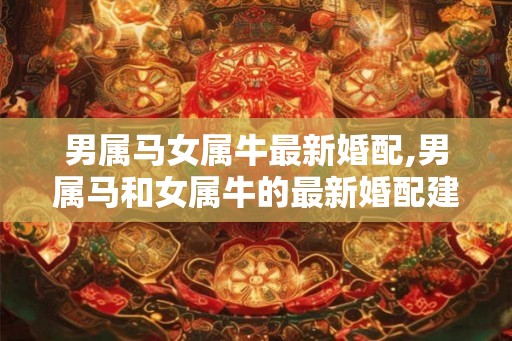 男属马女属牛最新婚配,男属马和女属牛的最新婚配建议