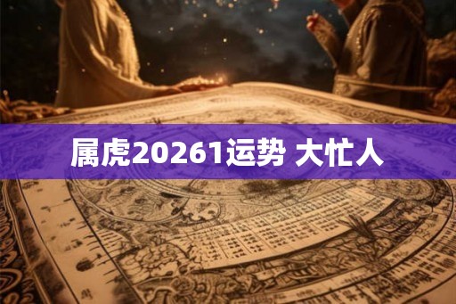 属虎20261运势 大忙人 属虎20261运势 大忙人