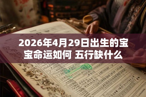2026年4月29日出生的宝宝命运如何 五行缺什么