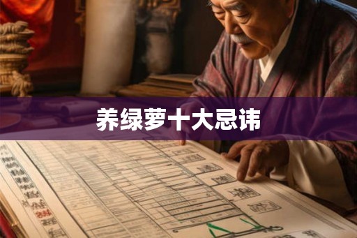 养绿萝十大忌讳