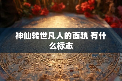 神仙转世凡人的面貌 有什么标志