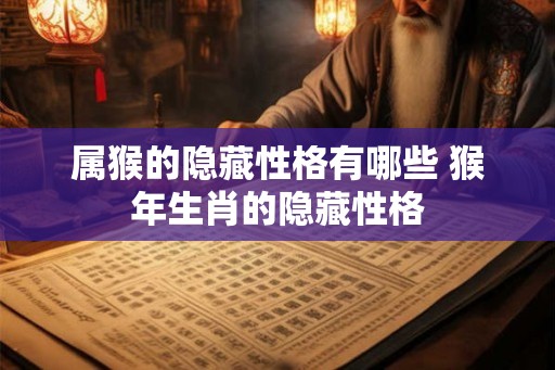 属猴的隐藏性格有哪些 猴年生肖的隐藏性格