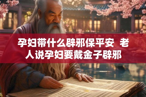 孕妇带什么辟邪保平安 老人说孕妇要戴金子辟邪 孕妇带什么辟邪保平安 老人说孕妇要戴金子辟邪
