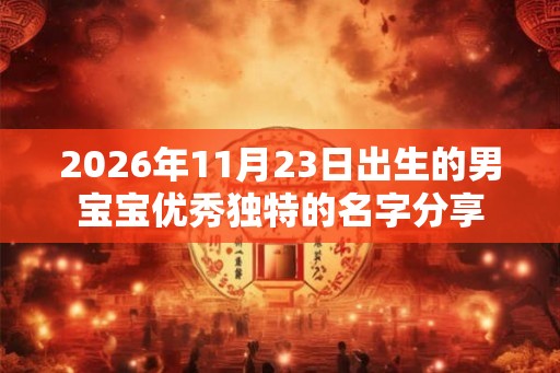 2026年11月23日出生的男宝宝优秀独特的名字分享