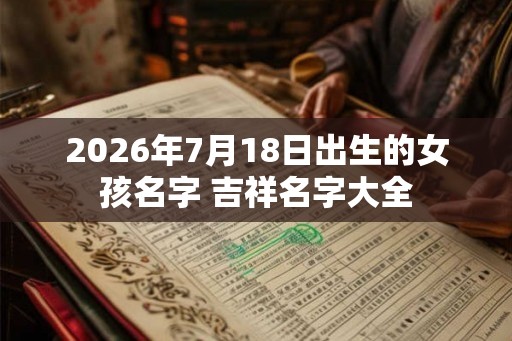 2026年7月18日出生的女孩名字 吉祥名字大全 2026年7月18日出生的女孩名字 吉祥名字大全