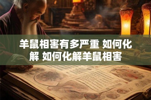 羊鼠相害有多严重 如何化解 如何化解羊鼠相害