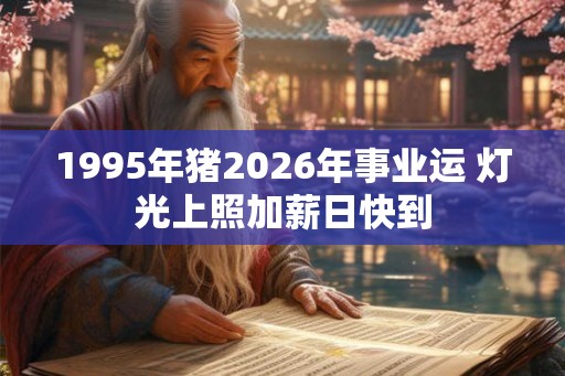 1995年猪2026年事业运 灯光上照加薪日快到